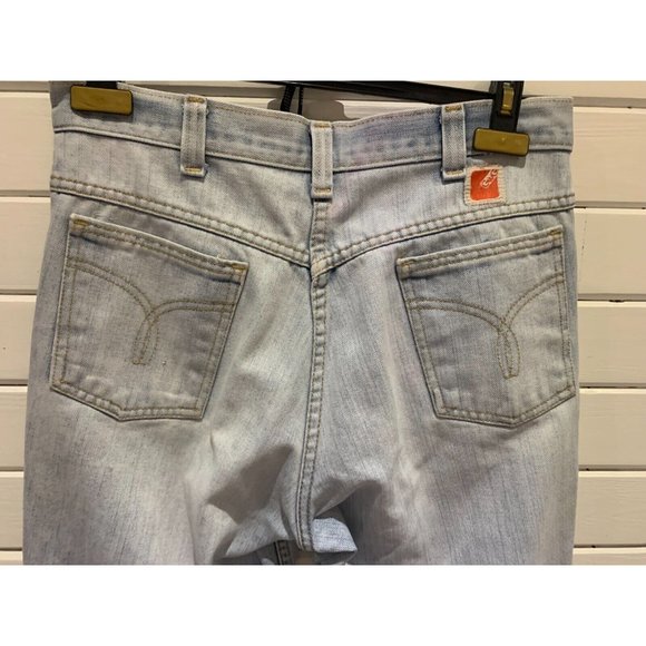 Vintage 1970s? 80s? women's GWG Denim flare Leg Made In Canada Hippie jeans 30" - Picture 9 of 16